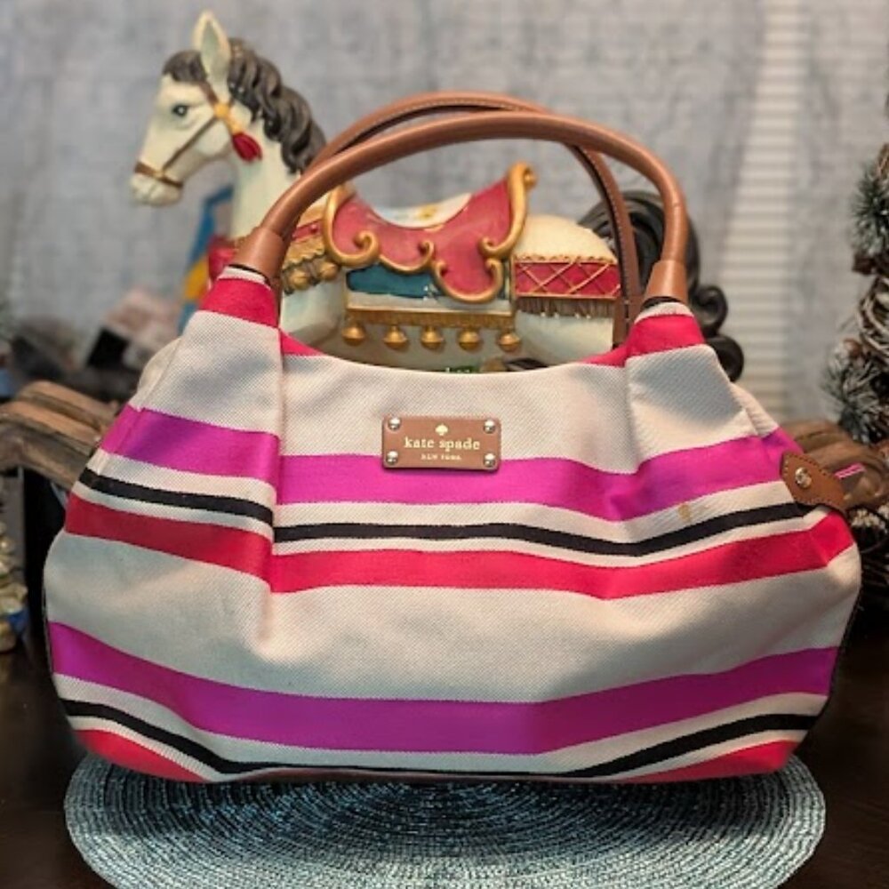 O1 KATE SPADE Oak Island Striped Tote - Picture 2 of 12
